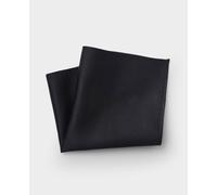 THE SAVILE ROW COMPANY LONDON Men's Silk Pocket Square Handkerchief - Black Twill