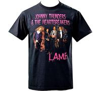 Mens Black T-Shirt Johnny Thunders &Amp The Heartbreakers Punk Rock USA Black M