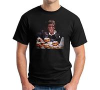 Men's Black T-Shirt Scarface Donuts Funny Black M