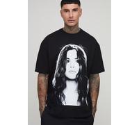 Mens Black Tall Oversized Selena Gomez License Print T-Shirt, Black XL