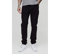 Mens Black Tall Slim Rigid Jeans, Black 36