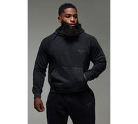 Mens Black Training Dept Boxy Washed Hoodie, Black XL