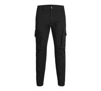Mens Black Trousers - male - Jack & Jones - Slim-fit Trousers - Black - W36 L32 - Trousers W36 L32