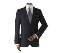 Men's Black Wool-Blend Suit Jacket - Size: 42" x Long - Savile Row Company