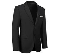 Mens Blazer Sports Coat Slim Fit 2 Button Solid Men's Casual Suit Blazer Jackets, Black, M