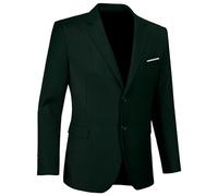 Mens Blazer Sports Coat Slim Fit 2 Button Solid Men's Casual Suit Blazer Jackets, Dark Green, M