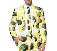 Men's Blazers Slim Fit, Men's St Patrick's Day Celebration Printed Suit Jacket for Festive Irish Themed Events and Parties
