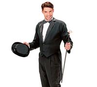 Mens Blk Lined Tailcoat Costume Large for Hardy Hollywood Film Fancy Dress
