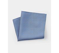 Men's Blue Chain Silk Pocket Square - Savile Row Company