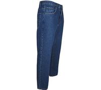 Men's Blue Circle Straight Leg Jeans Heavy Duty Work Trousers Regular Fit Inside Leg 27, 29, 31, 33 Inches and Big Waist 30 to 50 (W-44, L-29S, Denim Blue)