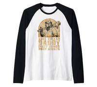 Mens Blue Collar Daddy Dad Dirty Hands Busy Nights Fathers Day Raglan Baseball Tee