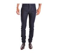 Men's Blue Cotton Trousers - male - Dondup - Slim-fit Trousers - Blue - W30 - Trousers W30