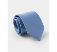 Men's Blue Fine Twill Silk Tie - Savile Row Company