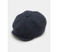Men's Blue Herringbone Baker Boy Hat - Size: XL - Savile Row Company