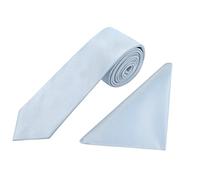 Mens Blue Pastel paisley tie pocket square set