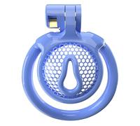 Men's Blue Resin Protective Fitness Cage, Extra Small Negative Sports Cage with 5 Rings - A23 (CX-1L, Flat Ring)
