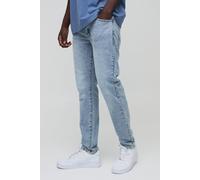 Mens Blue Slim Rigid Washed Jeans, Blue 34R