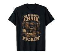 Men's Bluegrass Music My Favorite Chair is By the Pickin Value Graphic T-Shirt