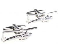Mens BMC-Designs Pair Silver Helicopter Cufflinks Pilot AIR RAF Rescue Fly Shirt V1 UK Seller