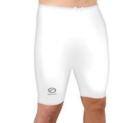 Men's BMX Compression Shorts - Quick-Dry Performance Sports Underwear, Base Layer Running Gear with Secure Fit for Gym and Outdoor Activities, Small Junior (SB), White