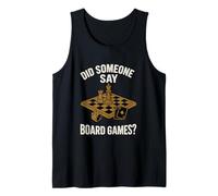 Mens Board Game Dad Chess Daddy Board Gamer Papa Fathers Day Tank Top