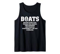 Mens Boating Funny Boat Captain Tank Top
