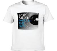 Men's Bob Mould Patch The Sky Vinyl Cd Cover Cotton T Shirt White L