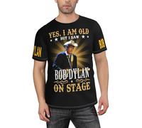 Men's Bob Rock Singer Dylan Summer Shirts Short-Sleeve Tee-Shirts Novelty Cool Multi-Sided Graphic Tops Multicoloured L