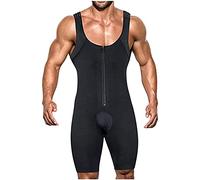 Men's Body Shaper Shorts 4XL-6XL, Waist Trainer Bodysuit Weight Loss Tummy Control Full Body Shaper,Black,6XL