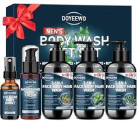 Mens Body Wash Gift Set,Cleanses,Hydrates,Nourishes & Soothes Skin,Mens Gifts Ideas,Stocking Stuffers Christmas Gifts for Men Dad Boyfriend Husband Birthday Fathers Day Valentines Day Gifts for Him