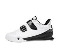 Men's Bodybuilding Shoes, Low Top Squat Sneakers for Sport Fitness Cushioning Comfortable Weightlifting Training Shoes,White,6 UK