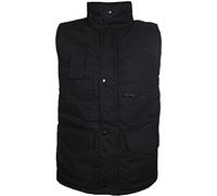 Mens Bodywarmer Padded Gilet Waistcoat with Front Pockets Winter Outerwear Jacket Big Sizes 3XL 4XL 5XL (Large, Black)