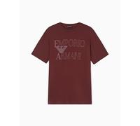 Men's Bold Logo Crew Neck T-Shirt Brown L
