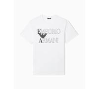 Emporio Armani Bodywear Bold Logo Crew Neck T-Shirt, White, Size L, Men White