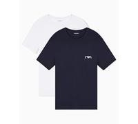 Men's Bold Monogram 2-Pack Crew Neck T-Shirt White L