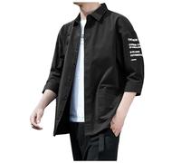 Men's Bomber Jacket, Lightweight College Jacket with Pocket, Leisure Transition Jacket, Stand-Up Collar, Aviator Jacket, Autumn Jacket, Casual Jacket, Cotton, Slim Fit, Sweat Jacket, Stretch Sports