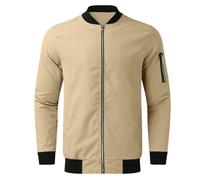 Mens Bomber Jacket, Varsity College Baseball Jacket Coats Causal Long Sleeve Colorblocked Hip Hop Streetwear Aviator Lightweight Jackets for Men Uk Aviator Jacket Men Mens Sports Jacket Men Jackets