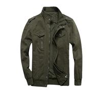 Mens Bomber Jacket Windbreaker Jacket, Simple Chic Neat Windproof Outdoor Spring and Summer Transition Anti-Wrinkle Wear-Resistant Just Needed In the Transition Season