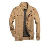 Mens Bomber Jacket Windbreaker Jacket, Simple Chic Neat Windproof Outdoor Spring and Summer Transition Anti-Wrinkle Wear-Resistant Just Needed In the Transition Season