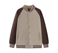 Mens Bomber Jackets Uk, Varsity College Baseball Jacket Coats Causal Long Sleeve Colorblocked Hip Hop Streetwear Aviator Lightweight Jacket Aviator Jackets Mens Light Jacket Men Coat