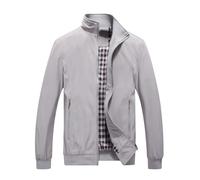 Men's Bomber Jackets Windbreaker Lightweight Outdoor Top Casual Sportswear Coats Cargo Outwear Jackets Zip Up Thin Baseball Long Sleeve Lapel Ribbed Cuff Going Out Plus Size 5XL