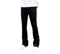 Mens Bootcut Slim Fit Jeans Fashion Stretch Flared Wide Leg Distressed Faded Denim Trousers Trendy Designer Straight Leg Bell Bottoms Y2k for Teens Adult