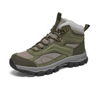Men's Boots Wilderness Camping Trekking Outdoor Running Shoes Large Size Climbing Footwear (Army Green, 9)