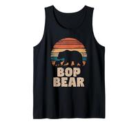 Mens Bop Bear Vintage Retro Funny Father's Day 1 Cub Kid Tank Top