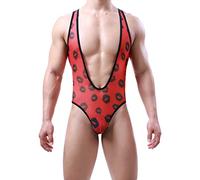 Men's Borat Mankini V-String - Sexy Thong Swimsuit Sexy Underwear Hot Man's Thong Swimwear Jumpsuit Swimwear Mens Jockstraps Joke Gift