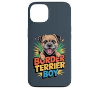 Mens Border Terrier Boy Cartoon Cute Pet Small Dog Dad Breed Case for iPhone 13