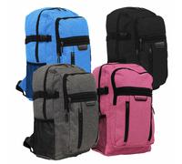 RYANAIR 40x20x25cm Carry On Underseat Cabin Backpack - Airline Approved Travel Rucksack - Approved for EasyJet, Jet2, RyanrAir, Virgin Atlantic, KLM (Grey)