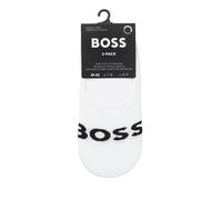 Men's Boss Accessories 2P SL UNI LOGO CASUAL SOCKS WHITE