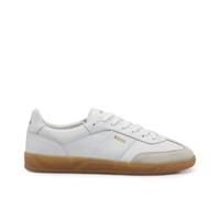 Men's Boss Brandon Suede and Leather Trainers in White