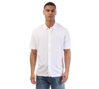 Men's Boss C-Palladio 120 Waffle Cotton Shirt in White